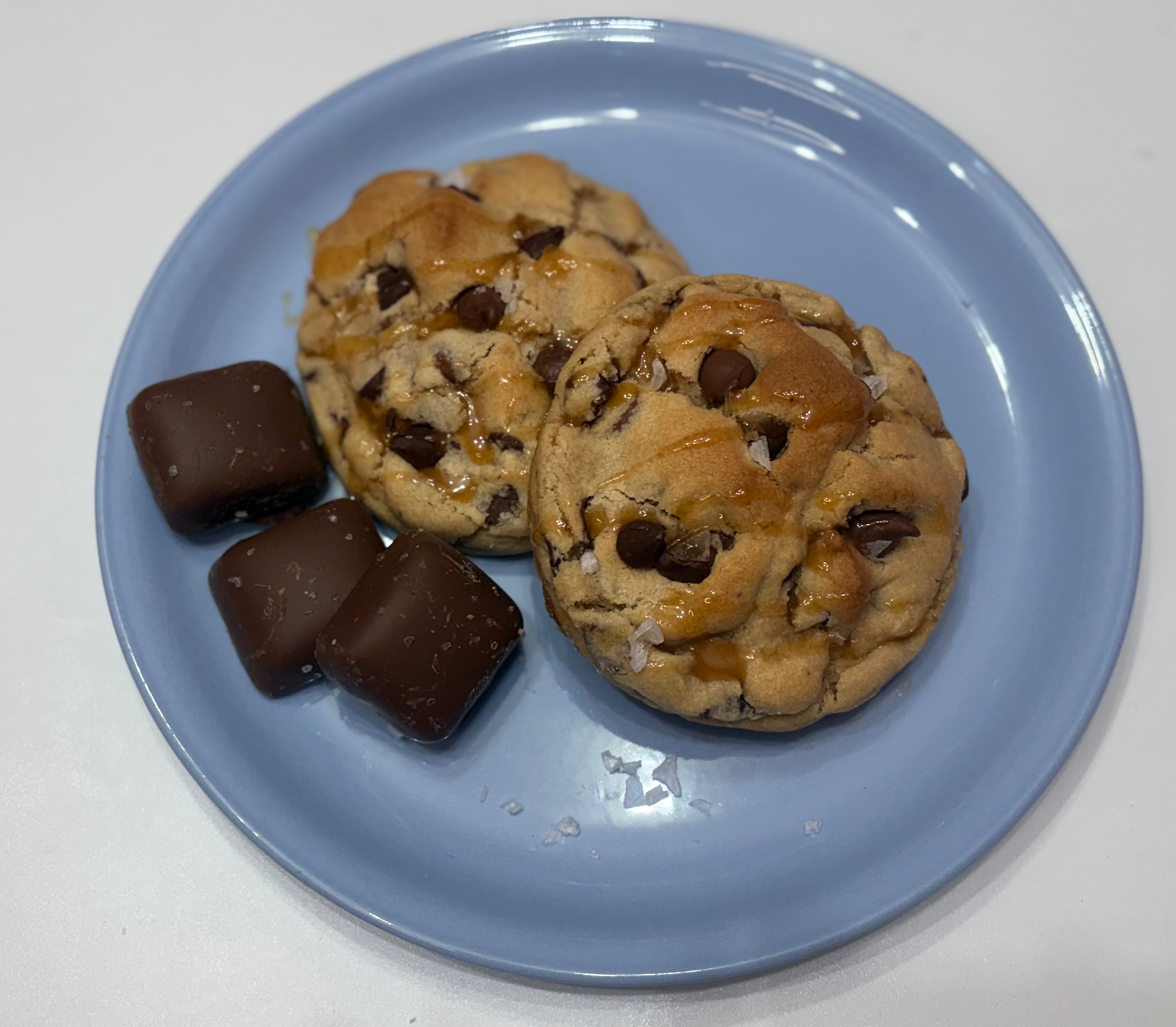 Salted Caramel Chocolate Chip Cookie